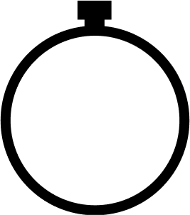 a digital drawing of a handheld timer