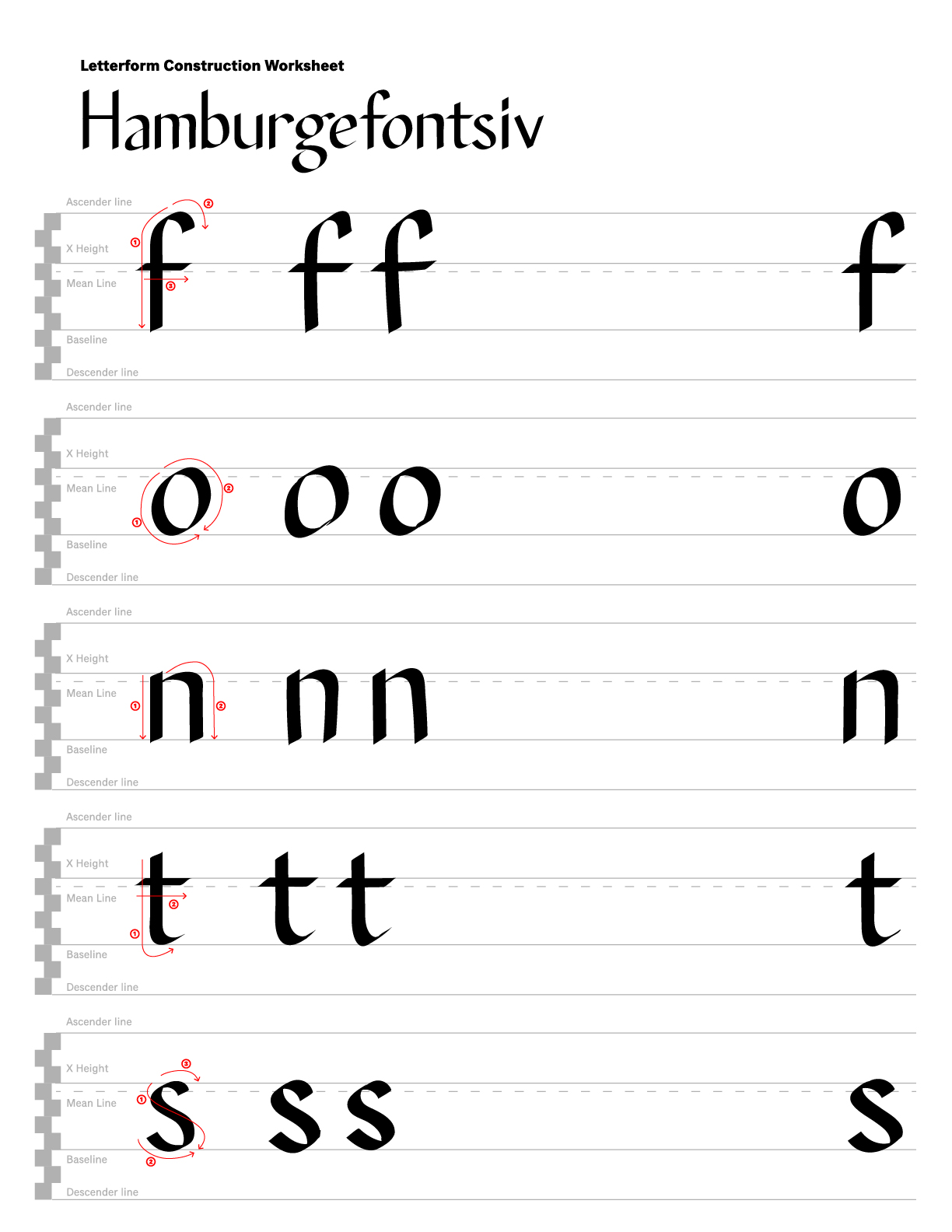 process work for Hamburgfontsiv