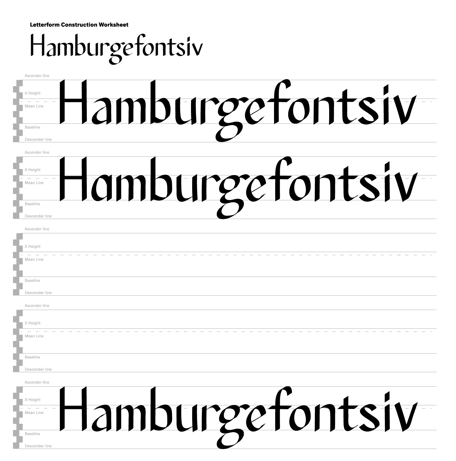 process work for Hamburgfontsiv